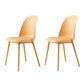 Scandinavian Armless Plastic Side Chair Solid Back Chair for Home Light Orange 2 Piece Set Clearhalo ' kitchen&dining_furn' 'Dining Chairs' 'Dining Tables & Seating' 'dining_chair' 'furn' 'furn_dining_chair' 'Furniture' 'furniture_dining_chair' 'Kitchen & Dining Furniture' 'kitchen' 4680541