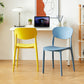 Modern Stackable Chair Dining Armless Chairs with Plastic Legs for Kitchen Clearhalo ' kitchen&dining_furn' 'Dining Chairs' 'Dining Tables & Seating' 'dining_chair' 'furn' 'furn_dining_chair' 'Furniture' 'furniture_dining_chair' 'Kitchen & Dining Furniture' 'kitchen' 4680550