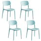 Modern Stackable Chair Dining Armless Chairs with Plastic Legs for Kitchen Green 4 Piece Set Clearhalo ' kitchen&dining_furn' 'Dining Chairs' 'Dining Tables & Seating' 'dining_chair' 'furn' 'furn_dining_chair' 'Furniture' 'furniture_dining_chair' 'Kitchen & Dining Furniture' 'kitchen' 4680564