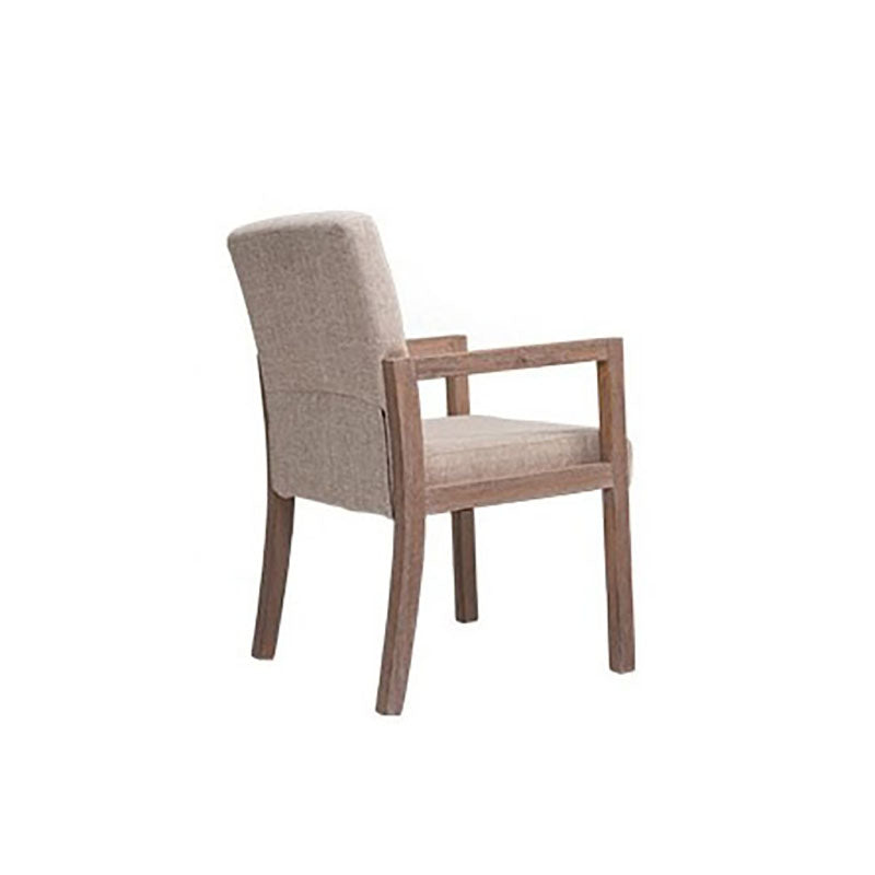 Farmhouse Restaurant Upholstered Arm Chair Matte Finish Solid Back Dining Chair Clearhalo ' kitchen&dining_furn' 'Dining Chairs' 'Dining Tables & Seating' 'dining_chair' 'Furniture' 'furniture_dining_chair' 'Kitchen & Dining Furniture' 'kitchen' 4680589