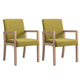 Farmhouse Restaurant Upholstered Arm Chair Matte Finish Solid Back Dining Chair Turquoise Set of 2 Clearhalo ' kitchen&dining_furn' 'Dining Chairs' 'Dining Tables & Seating' 'dining_chair' 'Furniture' 'furniture_dining_chair' 'Kitchen & Dining Furniture' 'kitchen' 4680605