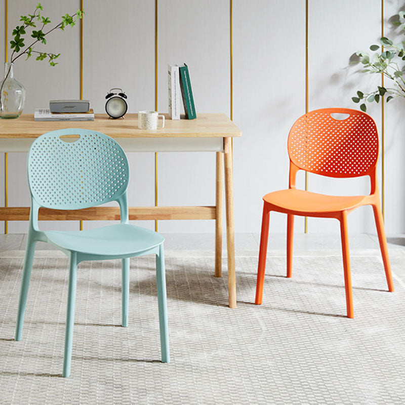 Modern Stackable Chairs Dining Armless Chair with Plastic Legs for Kitchen Clearhalo ' kitchen&dining_furn' 'Dining Chairs' 'Dining Tables & Seating' 'dining_chair' 'furn' 'furn_dining_chair' 'Furniture' 'furniture_dining_chair' 'Kitchen & Dining Furniture' 'kitchen' 4680660