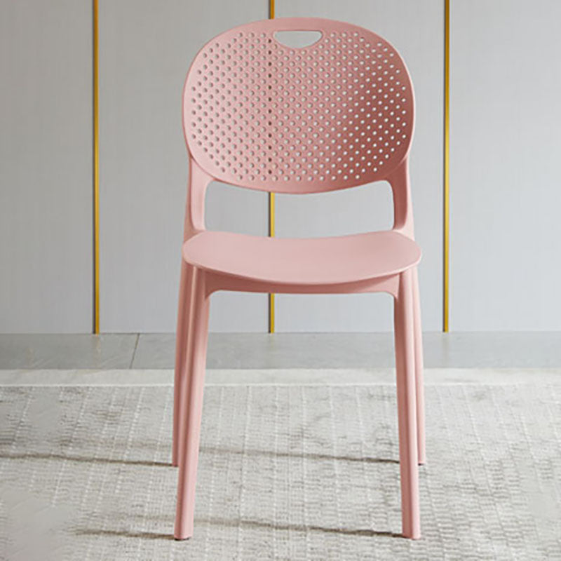 Modern Stackable Chairs Dining Armless Chair with Plastic Legs for Kitchen Clearhalo ' kitchen&dining_furn' 'Dining Chairs' 'Dining Tables & Seating' 'dining_chair' 'furn' 'furn_dining_chair' 'Furniture' 'furniture_dining_chair' 'Kitchen & Dining Furniture' 'kitchen' 4680661