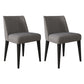 Modern Chairs Dining Armless Chair with Wooden Legs for Kitchen Light Gray Set of 2 Clearhalo ' kitchen&dining_furn' 'Dining Chairs' 'Dining Tables & Seating' 'dining_chair' 'Furniture' 'furniture_dining_chair' 'Kitchen & Dining Furniture' 'kitchen' 4680678