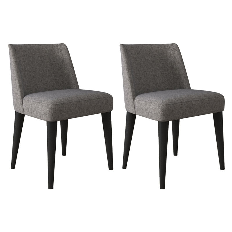 Modern Chairs Dining Armless Chair with Wooden Legs for Kitchen Light Gray Set of 2 Clearhalo ' kitchen&dining_furn' 'Dining Chairs' 'Dining Tables & Seating' 'dining_chair' 'Furniture' 'furniture_dining_chair' 'Kitchen & Dining Furniture' 'kitchen' 4680678
