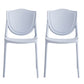Scandinavian Armless Open Back Chairs Plastic Dining Chairs for Home Use Light Blue 2 Piece Set Clearhalo ' kitchen&dining_furn' 'Dining Chairs' 'Dining Tables & Seating' 'dining_chair' 'furn' 'furn_dining_chair' 'Furniture' 'furniture_dining_chair' 'Kitchen & Dining Furniture' 'kitchen' 4680688