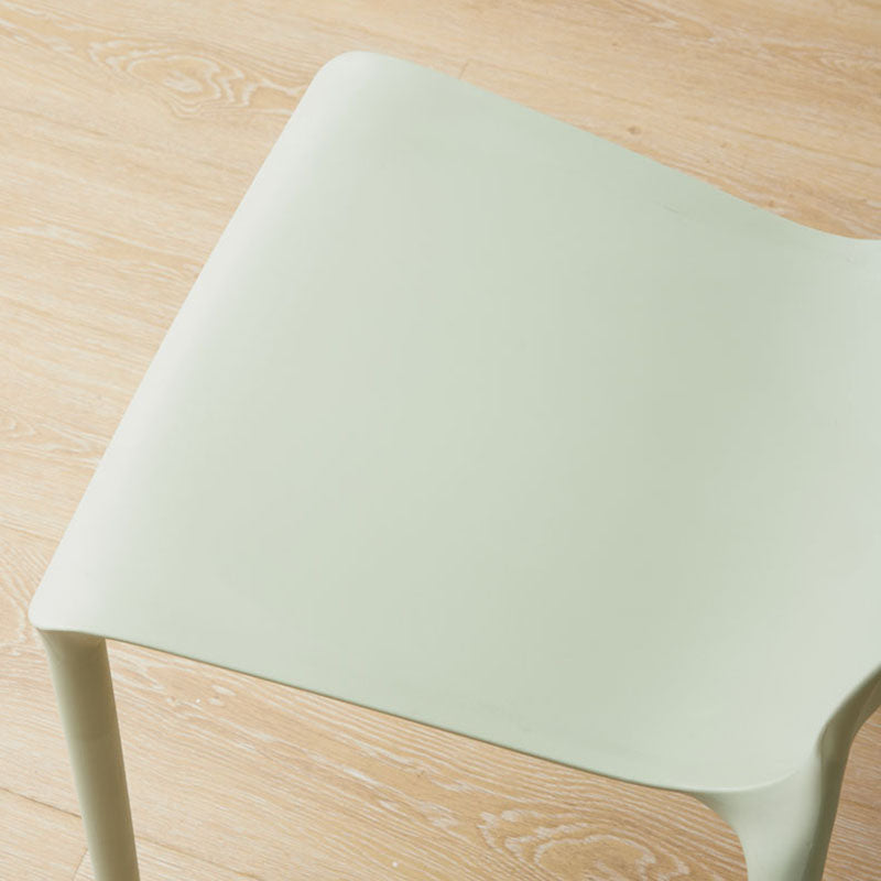 Modern Style Stackable Chairs Dining Armless Chair with Plastic Legs for Kitchen Clearhalo ' kitchen&dining_furn' 'Dining Chairs' 'Dining Tables & Seating' 'dining_chair' 'Furniture' 'furniture_dining_chair' 'Kitchen & Dining Furniture' 'kitchen' 4680719