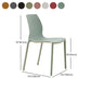 Modern Style Stackable Chairs Dining Armless Chair with Plastic Legs for Kitchen Clearhalo ' kitchen&dining_furn' 'Dining Chairs' 'Dining Tables & Seating' 'dining_chair' 'Furniture' 'furniture_dining_chair' 'Kitchen & Dining Furniture' 'kitchen' 4680723