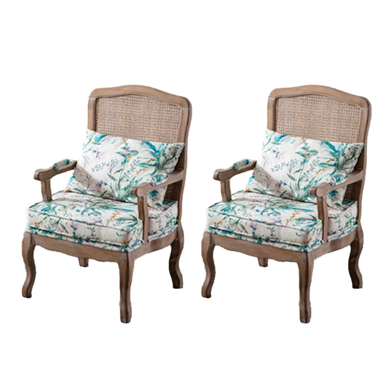 Farmhouse Bedroom Fabric Arm Chair Matte Finish Solid Back Dining Chair Green 2 Piece Set Clearhalo ' kitchen&dining_furn' 'Dining Chairs' 'Dining Tables & Seating' 'dining_chair' 'furn' 'furn_dining_chair' 'Furniture' 'furniture_dining_chair' 'Kitchen & Dining Furniture' 'kitchen' 4680726