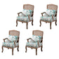 Farmhouse Bedroom Fabric Arm Chair Matte Finish Solid Back Dining Chair Green 4 Piece Set Clearhalo ' kitchen&dining_furn' 'Dining Chairs' 'Dining Tables & Seating' 'dining_chair' 'furn' 'furn_dining_chair' 'Furniture' 'furniture_dining_chair' 'Kitchen & Dining Furniture' 'kitchen' 4680728
