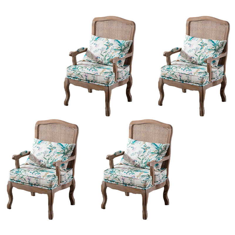 Farmhouse Bedroom Fabric Arm Chair Matte Finish Solid Back Dining Chair Green 4 Piece Set Clearhalo ' kitchen&dining_furn' 'Dining Chairs' 'Dining Tables & Seating' 'dining_chair' 'furn' 'furn_dining_chair' 'Furniture' 'furniture_dining_chair' 'Kitchen & Dining Furniture' 'kitchen' 4680728