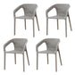 Modern Stackable Chairs Dining Arm Chair with Plastic Legs for Kitchen Grey 4 Piece Set Clearhalo ' kitchen&dining_furn' 'Dining Chairs' 'Dining Tables & Seating' 'dining_chair' 'furn' 'furn_dining_chair' 'Furniture' 'furniture_dining_chair' 'Kitchen & Dining Furniture' 'kitchen' 4680756
