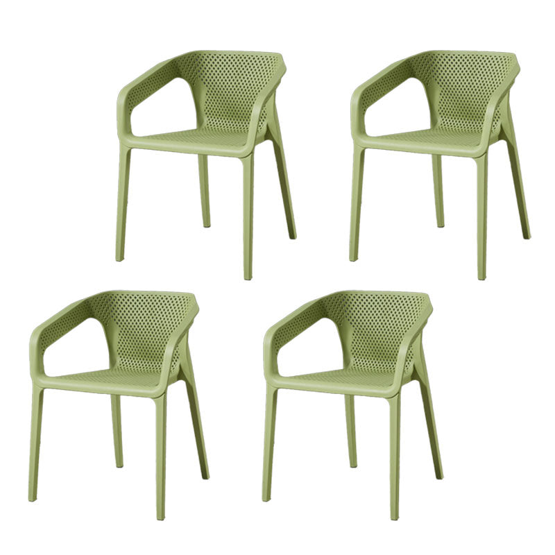 Modern Stackable Chairs Dining Arm Chair with Plastic Legs for Kitchen Light Green 4 Piece Set Clearhalo ' kitchen&dining_furn' 'Dining Chairs' 'Dining Tables & Seating' 'dining_chair' 'furn' 'furn_dining_chair' 'Furniture' 'furniture_dining_chair' 'Kitchen & Dining Furniture' 'kitchen' 4680758