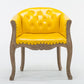 Farmhouse Brasserie Upholstered Arm Chair Matte Finish Solid Back Dining Chair Yellow 1 Piece Clearhalo ' kitchen&dining_furn' 'Dining Chairs' 'Dining Tables & Seating' 'dining_chair' 'Furniture' 'furniture_dining_chair' 'Kitchen & Dining Furniture' 'kitchen' 4680793