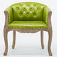 Farmhouse Brasserie Upholstered Arm Chair Matte Finish Solid Back Dining Chair Light Green 1 Piece Clearhalo ' kitchen&dining_furn' 'Dining Chairs' 'Dining Tables & Seating' 'dining_chair' 'Furniture' 'furniture_dining_chair' 'Kitchen & Dining Furniture' 'kitchen' 4680795