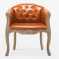 Farmhouse Brasserie Upholstered Arm Chair Matte Finish Solid Back Dining Chair Orange 1 Piece Clearhalo ' kitchen&dining_furn' 'Dining Chairs' 'Dining Tables & Seating' 'dining_chair' 'Furniture' 'furniture_dining_chair' 'Kitchen & Dining Furniture' 'kitchen' 4680796