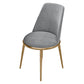 Scandinavian Faux Leather Side Chair for Home Armless Solid Back Chair Grey 1 Piece Clearhalo ' kitchen&dining_furn' 'Dining Chairs' 'Dining Tables & Seating' 'dining_chair' 'furn' 'furn_dining_chair' 'Furniture' 'furniture_dining_chair' 'Kitchen & Dining Furniture' 'kitchen' 4680801