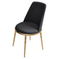 Scandinavian Faux Leather Side Chair for Home Armless Solid Back Chair Black 1 Piece Clearhalo ' kitchen&dining_furn' 'Dining Chairs' 'Dining Tables & Seating' 'dining_chair' 'furn' 'furn_dining_chair' 'Furniture' 'furniture_dining_chair' 'Kitchen & Dining Furniture' 'kitchen' 4680813