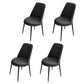 Scandinavian Faux Leather Side Chair for Home Armless Solid Back Chair Gloss Black 4 Piece Set Clearhalo ' kitchen&dining_furn' 'Dining Chairs' 'Dining Tables & Seating' 'dining_chair' 'furn' 'furn_dining_chair' 'Furniture' 'furniture_dining_chair' 'Kitchen & Dining Furniture' 'kitchen' 4680827