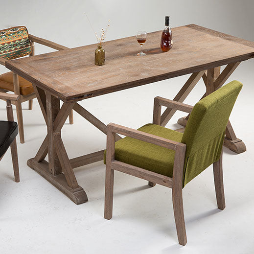 Farmhouse Coffee Shop Open Arm Chair Leather Matte Finish Dining Chair Clearhalo ' kitchen&dining_furn' 'Dining Chairs' 'Dining Tables & Seating' 'dining_chair' 'furn' 'furn_dining_chair' 'Furniture' 'furniture_dining_chair' 'Kitchen & Dining Furniture' 'kitchen' 4680856