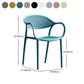 Modern Stackable Chair Dining Arm Chair with Plastic Legs for Kitchen Clearhalo ' kitchen&dining_furn' 'Dining Chairs' 'Dining Tables & Seating' 'dining_chair' 'furn' 'furn_dining_chair' 'Furniture' 'furniture_dining_chair' 'Kitchen & Dining Furniture' 'kitchen' 4680888