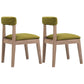 Farmhouse Coffee Shop Open Side Chair Matte Finish Fabric Dining Chair Green Set of 2 Clearhalo ' kitchen&dining_furn' 'Dining Chairs' 'Dining Tables & Seating' 'dining_chair' 'Furniture' 'furniture_dining_chair' 'Kitchen & Dining Furniture' 'kitchen' 4680894