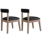 Farmhouse Coffee Shop Open Side Chair Matte Finish Fabric Dining Chair Black Set of 2 Clearhalo ' kitchen&dining_furn' 'Dining Chairs' 'Dining Tables & Seating' 'dining_chair' 'Furniture' 'furniture_dining_chair' 'Kitchen & Dining Furniture' 'kitchen' 4680899