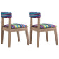 Farmhouse Coffee Shop Open Side Chair Matte Finish Fabric Dining Chair Blue-Yellow-Green-Pink Set of 2 Clearhalo ' kitchen&dining_furn' 'Dining Chairs' 'Dining Tables & Seating' 'dining_chair' 'Furniture' 'furniture_dining_chair' 'Kitchen & Dining Furniture' 'kitchen' 4680903