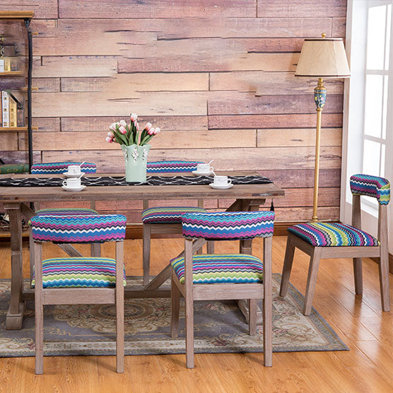 Farmhouse Coffee Shop Open Side Chair Matte Finish Fabric Dining Chair Clearhalo ' kitchen&dining_furn' 'Dining Chairs' 'Dining Tables & Seating' 'dining_chair' 'Furniture' 'furniture_dining_chair' 'Kitchen & Dining Furniture' 'kitchen' 4680906