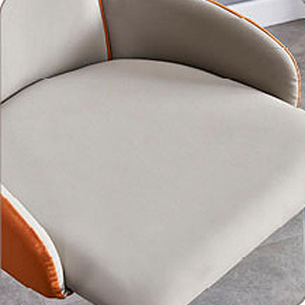 Modern Style Dining Chair Wingback Arm Chairs with Metal Legs for Kitchen Clearhalo ' kitchen&dining_furn' 'Dining Chairs' 'Dining Tables & Seating' 'dining_chair' 'Furniture' 'furniture_dining_chair' 'Kitchen & Dining Furniture' 'kitchen' 4680918