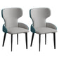 Modern Style Dining Chair Wingback Arm Chairs with Metal Legs for Kitchen Gray-Blue Set of 2 Clearhalo ' kitchen&dining_furn' 'Dining Chairs' 'Dining Tables & Seating' 'dining_chair' 'Furniture' 'furniture_dining_chair' 'Kitchen & Dining Furniture' 'kitchen' 4680928