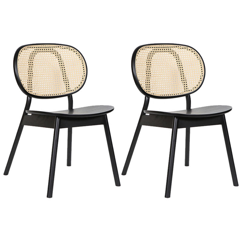 Traditional Wood Dining Kitchen Room Chair King Louis Back Side Chair Black 2 Piece Set Clearhalo ' kitchen&dining_furn' 'Dining Chairs' 'Dining Tables & Seating' 'dining_chair' 'furn' 'furn_dining_chair' 'Furniture' 'furniture_dining_chair' 'Kitchen & Dining Furniture' 'kitchen' 4680966