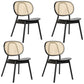 Traditional Wood Dining Kitchen Room Chair King Louis Back Side Chair Black 4 Piece Set Clearhalo ' kitchen&dining_furn' 'Dining Chairs' 'Dining Tables & Seating' 'dining_chair' 'furn' 'furn_dining_chair' 'Furniture' 'furniture_dining_chair' 'Kitchen & Dining Furniture' 'kitchen' 4680968