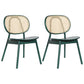 Traditional Wood Dining Kitchen Room Chair King Louis Back Side Chair Green 2 Piece Set Clearhalo ' kitchen&dining_furn' 'Dining Chairs' 'Dining Tables & Seating' 'dining_chair' 'furn' 'furn_dining_chair' 'Furniture' 'furniture_dining_chair' 'Kitchen & Dining Furniture' 'kitchen' 4680973