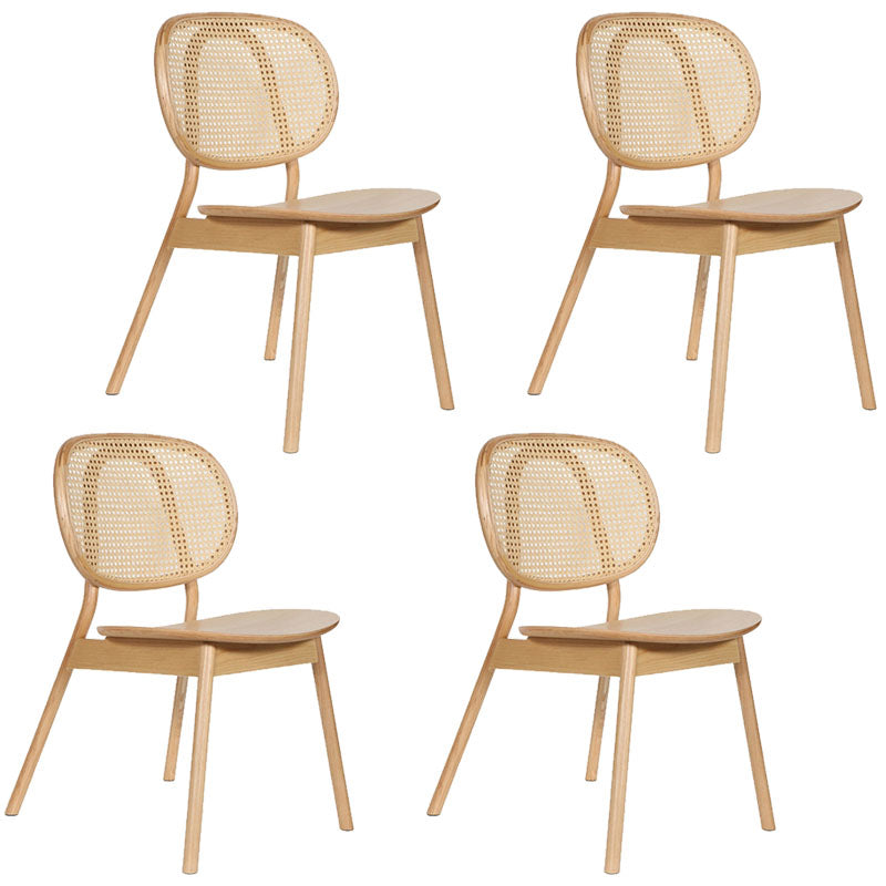 Traditional Wood Dining Kitchen Room Chair King Louis Back Side Chair Natural 4 Piece Set Clearhalo ' kitchen&dining_furn' 'Dining Chairs' 'Dining Tables & Seating' 'dining_chair' 'furn' 'furn_dining_chair' 'Furniture' 'furniture_dining_chair' 'Kitchen & Dining Furniture' 'kitchen' 4680980