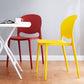 Modern Style Stackable Chair Dining Armless Open Back Chair with Plastic Legs for Kitchen Clearhalo ' kitchen&dining_furn' 'Dining Chairs' 'Dining Tables & Seating' 'dining_chair' 'furn' 'furn_dining_chair' 'Furniture' 'furniture_dining_chair' 'Kitchen & Dining Furniture' 'kitchen' 4681007