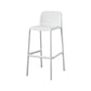 Scandinavian Plastic Dining Room Armless Stool Low Back Bar Stool for Kitchen White 1 Piece Bar Stool(30"H) Clearhalo 'Bar Furniture' 'Bar Stools' 'bar_stools' 'furniture_bar_stools' 'Kitchen & Dining Furniture' 'kitchen&dining_furn' 'kitchen' 'kitchen_furn' Furniture' 4681027