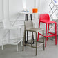 Scandinavian Plastic Dining Room Armless Stool Low Back Bar Stool for Kitchen Clearhalo 'Bar Furniture' 'Bar Stools' 'bar_stools' 'furniture_bar_stools' 'Kitchen & Dining Furniture' 'kitchen&dining_furn' 'kitchen' 'kitchen_furn' Furniture' 4681028