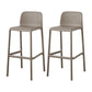 Scandinavian Plastic Dining Room Armless Stool Low Back Bar Stool for Kitchen Coffee Set of 2 Bar Stool(30"H) Clearhalo 'Bar Furniture' 'Bar Stools' 'bar_stools' 'furniture_bar_stools' 'Kitchen & Dining Furniture' 'kitchen&dining_furn' 'kitchen' 'kitchen_furn' Furniture' 4681040