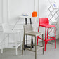 Scandinavian Plastic Dining Room Armless Stool Low Back Bar Stool for Kitchen Clearhalo 'Bar Furniture' 'Bar Stools' 'bar_stools' 'furniture_bar_stools' 'Kitchen & Dining Furniture' 'kitchen&dining_furn' 'kitchen' 'kitchen_furn' Furniture' 4681043