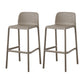 Scandinavian Plastic Dining Room Armless Stool Low Back Bar Stool for Kitchen Coffee Set of 2 Counter Stool(26"H) Clearhalo 'Bar Furniture' 'Bar Stools' 'bar_stools' 'furniture_bar_stools' 'Kitchen & Dining Furniture' 'kitchen&dining_furn' 'kitchen' 'kitchen_furn' Furniture' 4681059