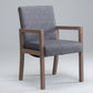 Farmhouse Home Upholstered Arm Chair Matte Finish Solid Back Dining Chair Light Gray 1 Piece Clearhalo ' kitchen&dining_furn' 'Dining Chairs' 'Dining Tables & Seating' 'dining_chair' 'furn' 'furn_dining_chair' 'Furniture' 'furniture_dining_chair' 'Kitchen & Dining Furniture' 'kitchen' 4683687
