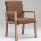Farmhouse Home Upholstered Arm Chair Matte Finish Solid Back Dining Chair Coffee 1 Piece Clearhalo ' kitchen&dining_furn' 'Dining Chairs' 'Dining Tables & Seating' 'dining_chair' 'furn' 'furn_dining_chair' 'Furniture' 'furniture_dining_chair' 'Kitchen & Dining Furniture' 'kitchen' 4683704