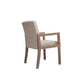 Farmhouse Home Upholstered Arm Chair Matte Finish Solid Back Dining Chair Clearhalo ' kitchen&dining_furn' 'Dining Chairs' 'Dining Tables & Seating' 'dining_chair' 'furn' 'furn_dining_chair' 'Furniture' 'furniture_dining_chair' 'Kitchen & Dining Furniture' 'kitchen' 4683705