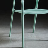 Modern Style Arm Chair Open Back Chair with Plastic Legs for Kitchen Clearhalo ' kitchen&dining_furn' 'Dining Chairs' 'Dining Tables & Seating' 'dining_chair' 'furn' 'furn_dining_chair' 'Furniture' 'furniture_dining_chair' 'Kitchen & Dining Furniture' 'kitchen' 4683729