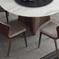 Contemporary Round Stone Standard Height Table Dining Table with Pedestal Base Clearhalo ' dining_table' 'Dining Tables & Seating' 'Dining Tables' 'furn' 'furn_dining_table' 'Furniture' 'furniture_dining_table' 'Kitchen & Dining Furniture' 'kitchen&dining_furn' 'kitchen' 'kitchen_dining_table' 4683741