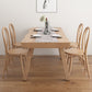 Modern 1/2/4/5/6 Pieces Rectangle Dining Set Solid Wood Dining Table with Chairs Clearhalo 'Dining Room Sets' 'Dining Tables & Seating' 'dining_room_set' 'furn' 'furn_dining_room_set' 'Furniture' 'furniture_dining_room_set' 'Kitchen & Dining Furniture' 'kitchen&dining_furn' 'kitchen' 4684263