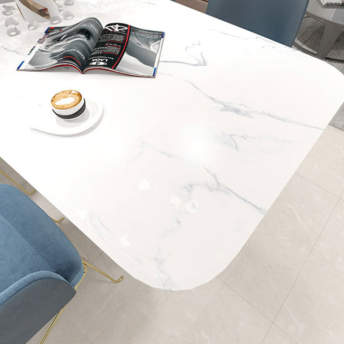 Glam Style 1/4/5 Pieces Dining Set White-gold Table Kitchen Set for Living Room Clearhalo 'Dining Room Sets' 'Dining Tables & Seating' 'dining_room_set' 'furn' 'furn_dining_room_set' 'Furniture' 'furniture_dining_room_set' 'Kitchen & Dining Furniture' 'kitchen&dining_furn' 'kitchen' 4684303