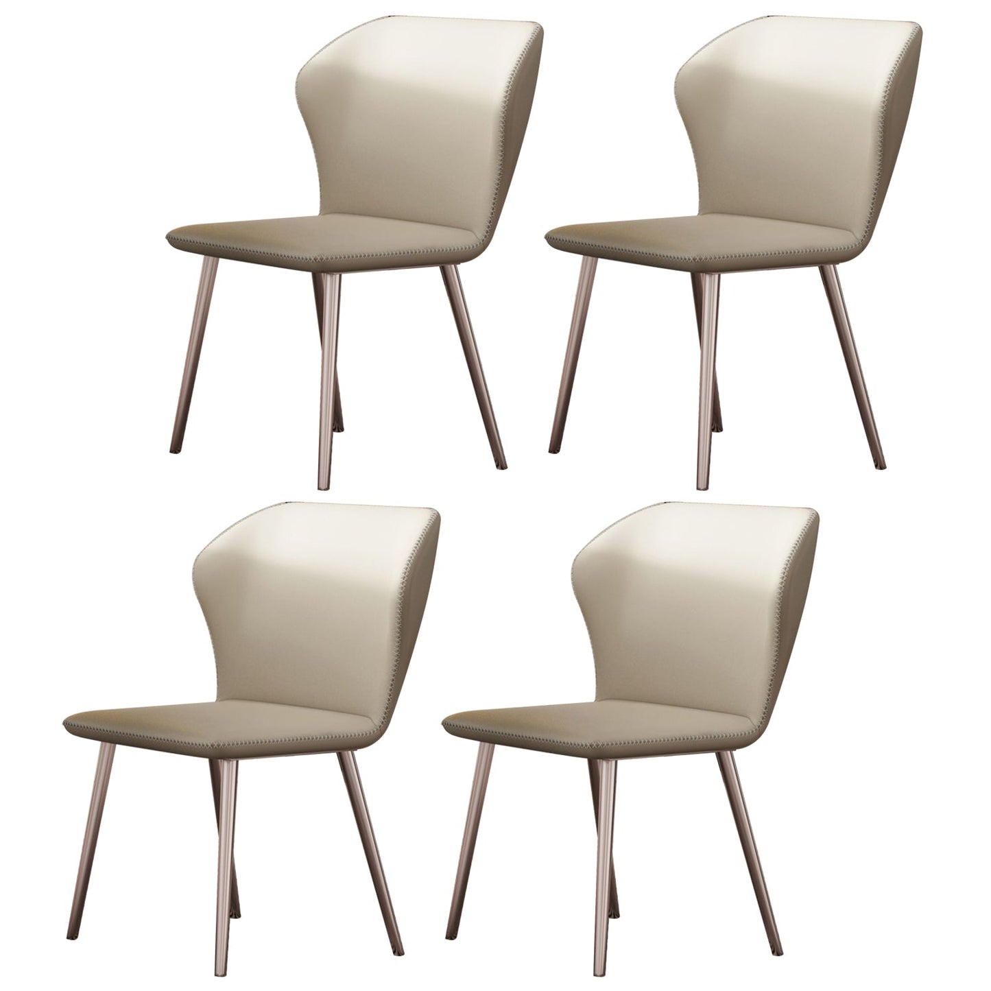 1/4/5/7/9 Pieces Dining Chairs Set Dining Table Set with Sintered Stone Top 4 White Chairs Clearhalo 'Dining Room Sets' 'Dining Tables & Seating' 'dining_room_set' 'furn' 'furn_dining_room_set' 'Furniture' 'furniture_dining_room_set' 'Kitchen & Dining Furniture' 'kitchen&dining_furn' 'kitchen' 4684348