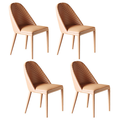 Contemporary 1/4/5/6/7 Pieces Dining Set Oval Sintered Stone Dining Room Set 4 Brown Chairs Clearhalo 'Dining Room Sets' 'Dining Tables & Seating' 'dining_room_set' 'furn' 'furn_dining_room_set' 'Furniture' 'furniture_dining_room_set' 'Kitchen & Dining Furniture' 'kitchen&dining_furn' 'kitchen' 4684362